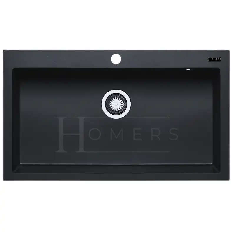 Granite kitchen sink size 80×50×20, black