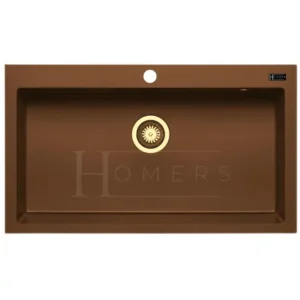 Granite kitchen sink size 80×50×20, Brown
