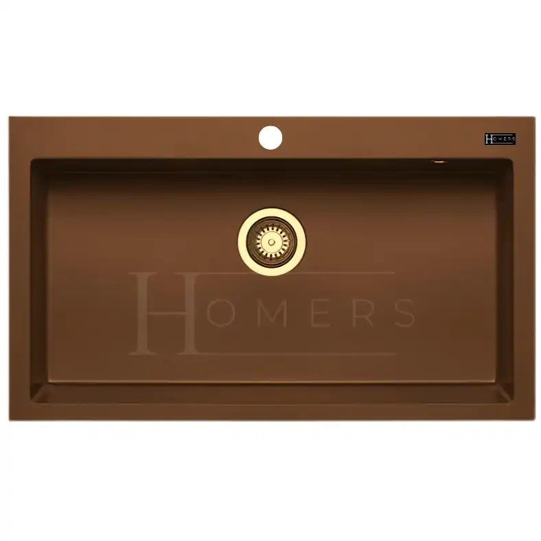 Granite kitchen sink size 85×50×22, Brown