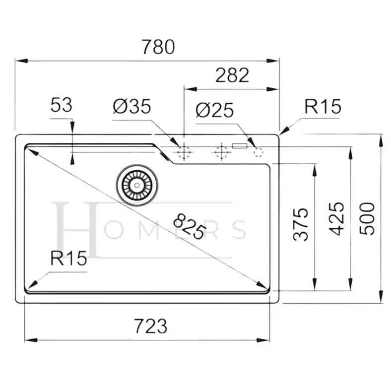 Granite kitchen sink size 78×50×22, New edition ,Beige - Image 4