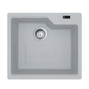 Granite kitchen sink size 56×50×22, silver (New Edition)