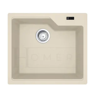 Granite kitchen sink size 56×50×22, beige (New Edition)